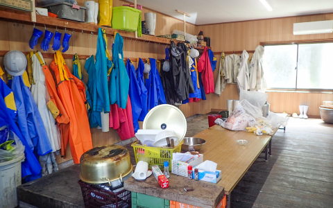 休憩所・シャワーの整備